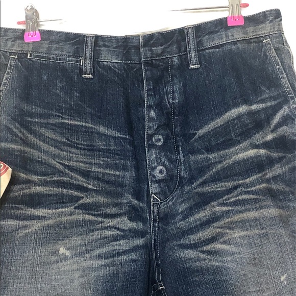 NWT PRPS Distressed Denim Jean Shorts Size 32 - Picture 2 of 9